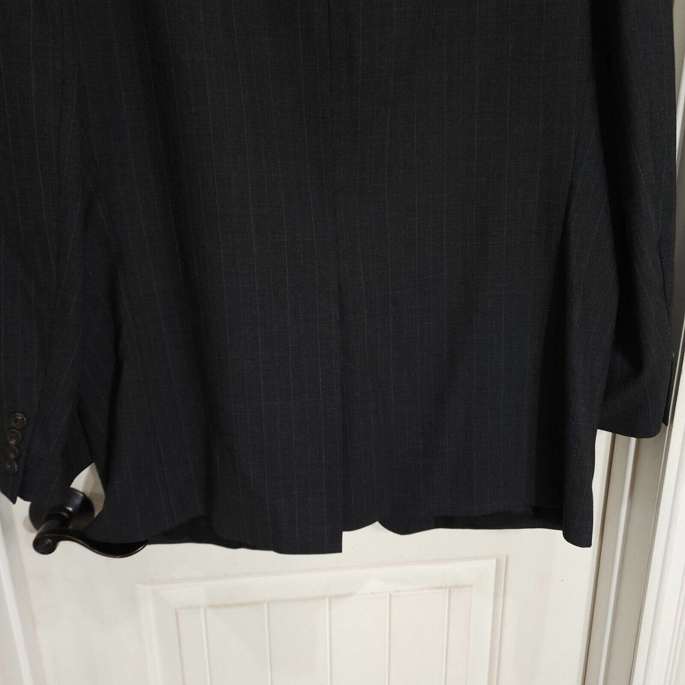 Gianni Versace Mens Blazer Vtg 90s Gray Pinstripe Virgin Wool Suit Jacket NWT 51 - Picture 13 of 14